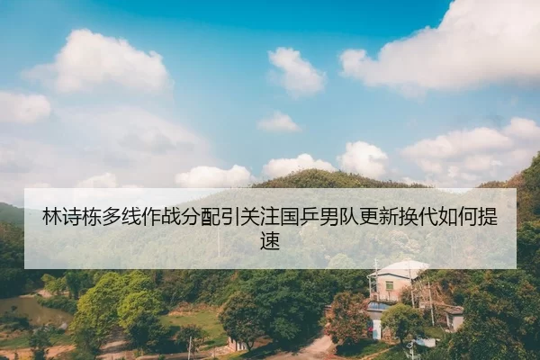 林诗栋多线作战分配引关注国乒男队更新换代如何提速